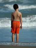 Ian Looking at the Ocean