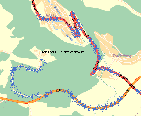 Schloss Lichtenstein Map